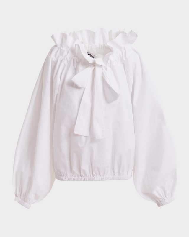 Haquiri Voluminous Cotton Blous